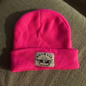 Boys lie beanie - neon pink